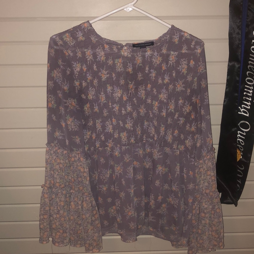 Purple Flowy top